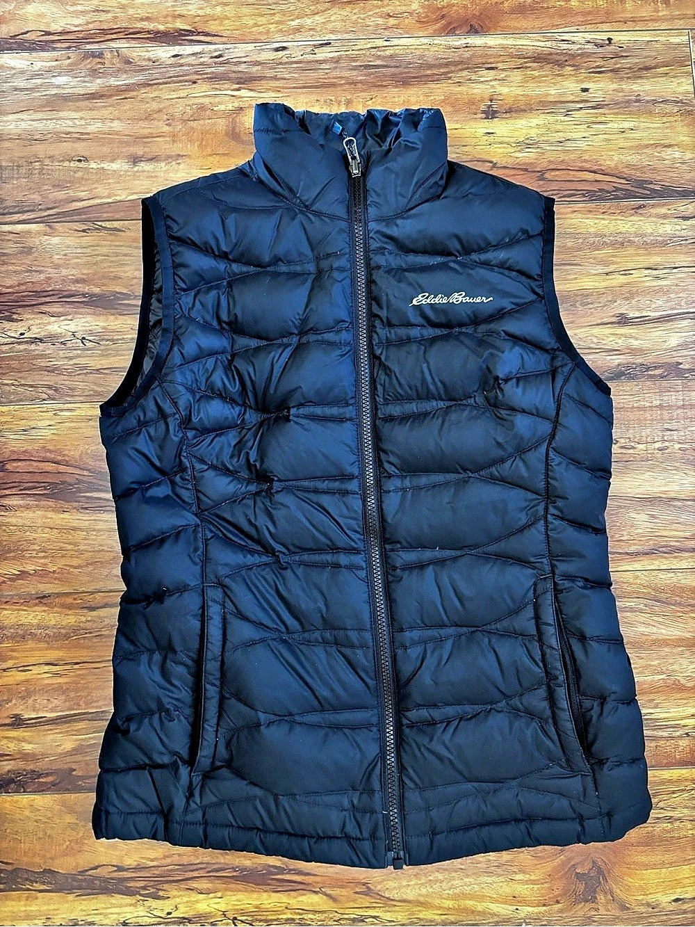 Eddie Bauer Women's Down Vest Black XS - Picture 2 of 6
